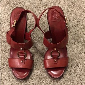 Tory Burch Red Heels Size 11